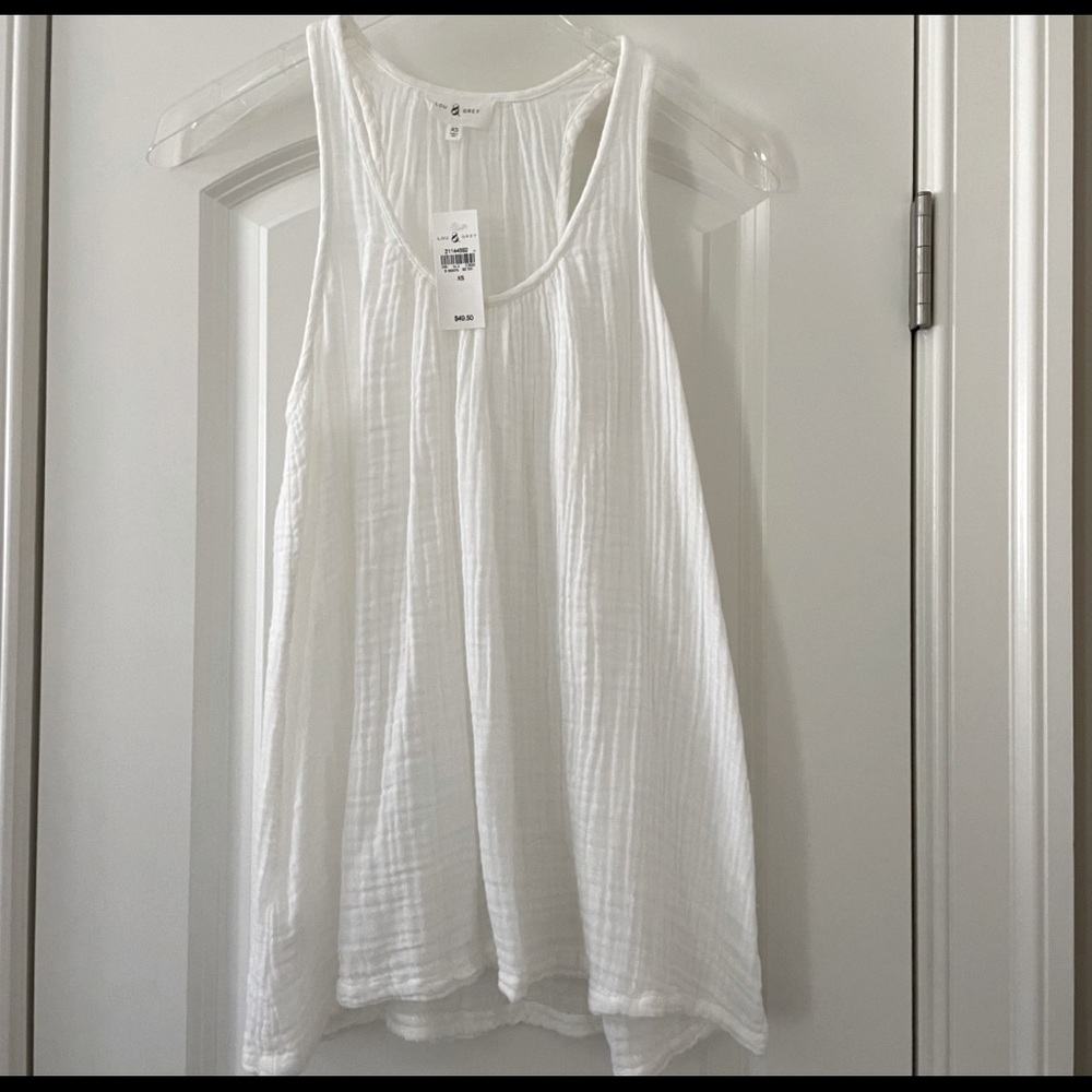 NWT Lou & Grey Gauzy Racerback Tank Top XS
